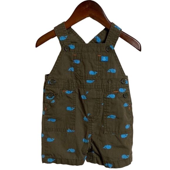 Carter's Other - Whale Print Short Overalls